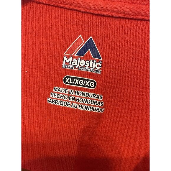 Cleveland Indians Red S/S T-Shirt Mens Size XL MLB Spring Training 2017 Majestic - Picture 5 of 10